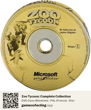 Zoo Tycoon: Complete Collection Computer, PAL disc