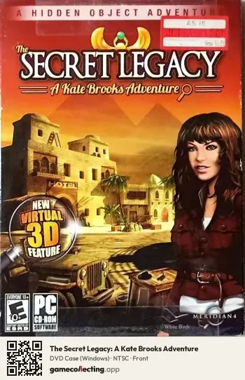 The Secret Legacy: A Kate Brooks Adventure Computer, NTSC box front