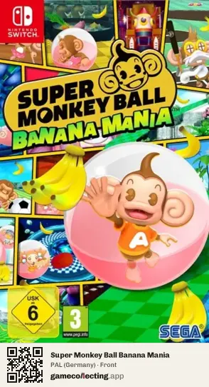 Super Monkey Ball Banana Mania Nintendo Switch, Germany box front
