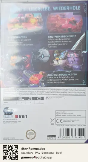 Star Renegades Nintendo Switch, Germany box back