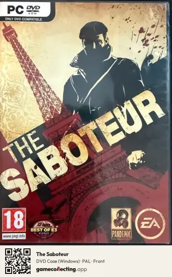 The Saboteur Computer, PAL box front