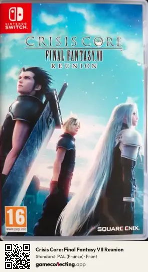 Crisis Core: Final Fantasy VII Reunion Nintendo Switch, France box front