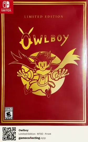 Owlboy Nintendo Switch, NTSC box front