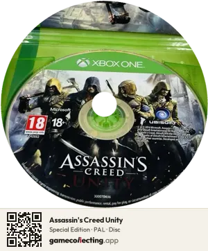 Assassin's Creed Unity Xbox One, PAL disc