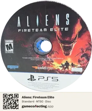Aliens: Fireteam Elite PlayStation 5, NTSC disc