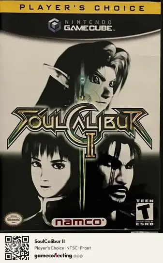 SoulCalibur II Nintendo GameCube, NTSC box front