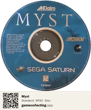 Myst Sega Saturn, NTSC disc