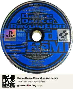 Dance Dance Revolution 2nd Remix PlayStation, Asia disc