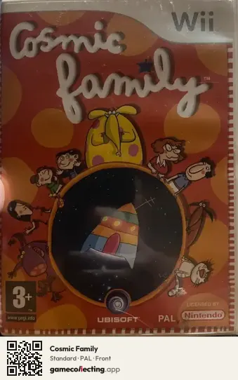 Cosmic Family Nintendo Wii, PAL box front
