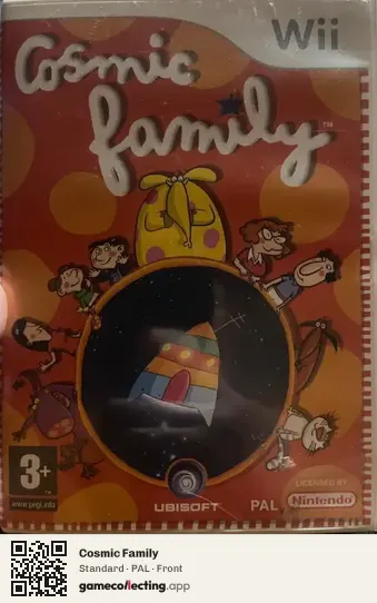 Cosmic Family Nintendo Wii, PAL box front