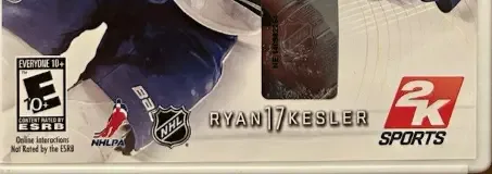 NHL 2K11, the ESRB box on its front
