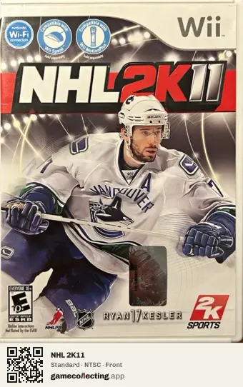 NHL 2K11 Nintendo Wii, NTSC box front