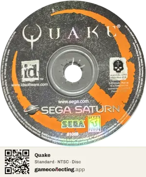 Quake Sega Saturn, NTSC disc