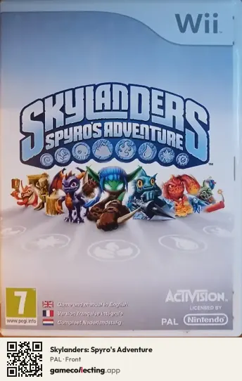 Skylanders: Spyro's Adventure Nintendo Wii, PAL box front