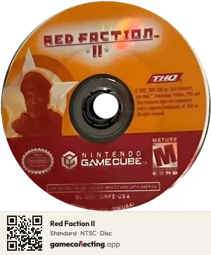 Red Faction II Nintendo GameCube, NTSC disc