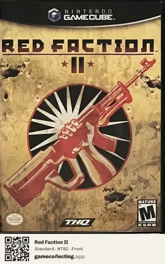 Red Faction II Nintendo GameCube, NTSC box front