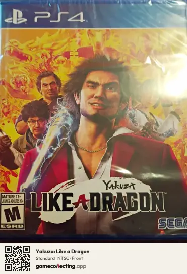 Yakuza: Like a Dragon PlayStation 4, NTSC box front
