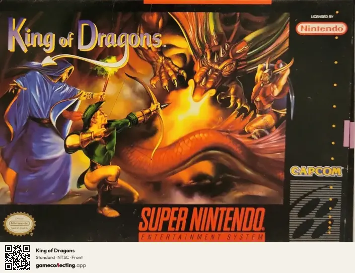King of Dragons Super Nintendo Entertainment System, NTSC box front