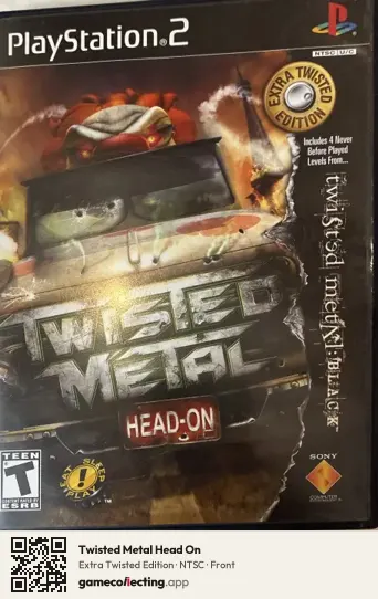 Twisted Metal Head On PlayStation 2, NTSC box front