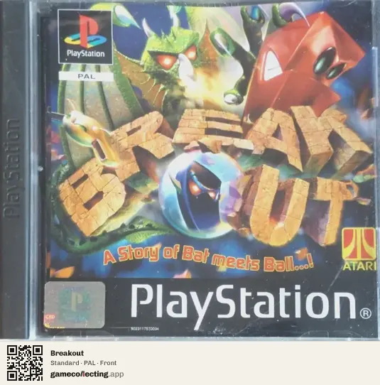 Breakout PlayStation, PAL box front