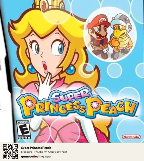 Super Princess Peach Nintendo DS, North America box front