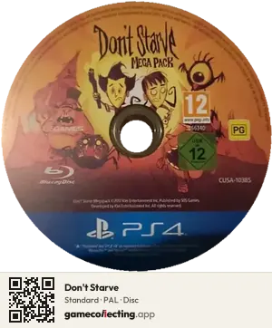 Don't Starve PlayStation 4, PAL disc