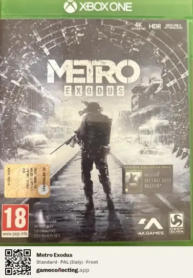 Metro Exodus Xbox One, Italy box front