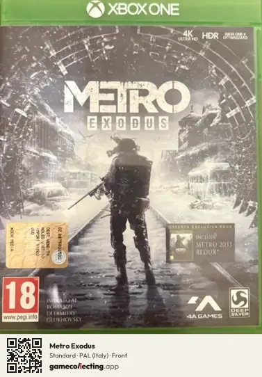 Metro Exodus Xbox One, Italy box front