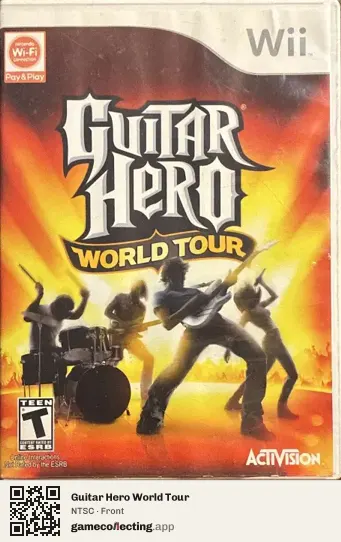 Guitar Hero World Tour Nintendo Wii, NTSC box front