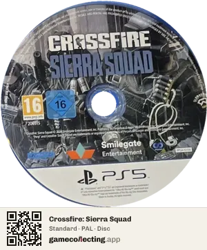 Crossfire: Sierra Squad PlayStation 5, PAL disc