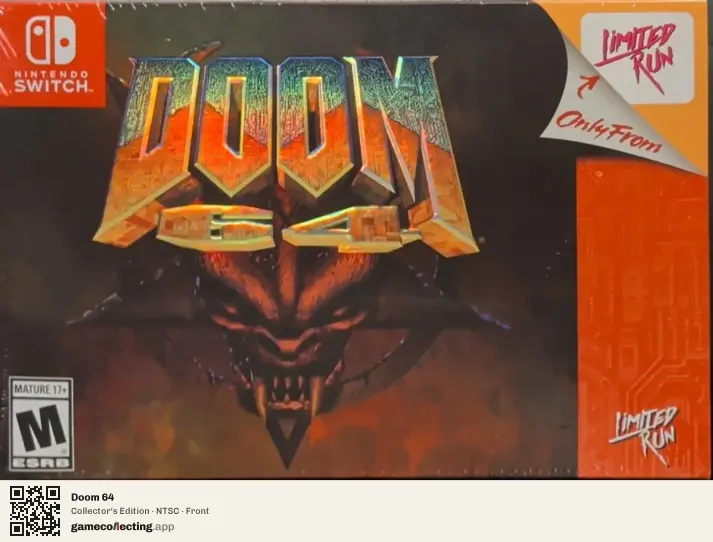 Doom 64 Nintendo Switch, NTSC box front
