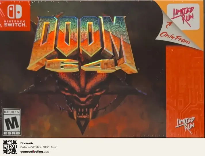Doom 64 Nintendo Switch, NTSC box front