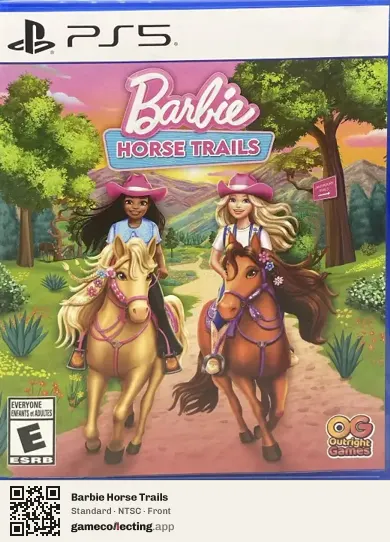 Barbie Horse Trails PlayStation 5, NTSC box front