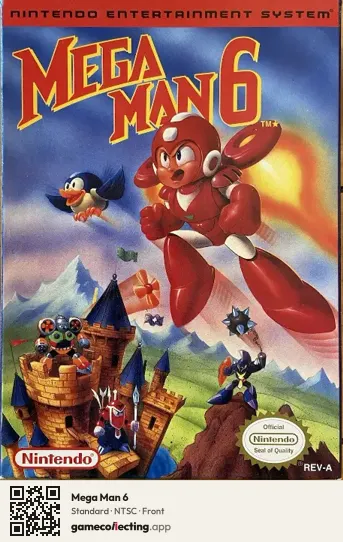 Mega Man 6 Nintendo Entertainment System, NTSC box front