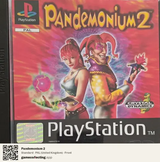 Pandemonium 2 PlayStation, United Kingdom box front