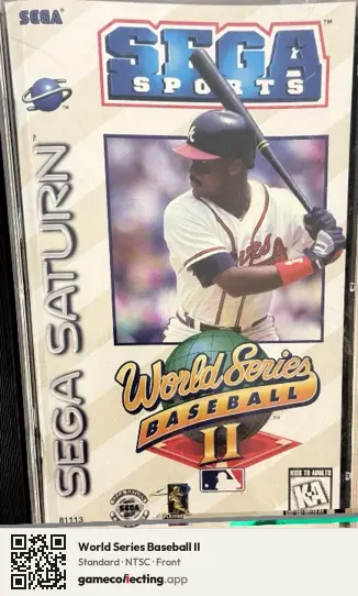 World Series Baseball II Sega Saturn, NTSC box front
