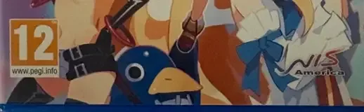 Disgaea 1 Complete, the PEGI square on its front