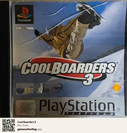 Cool Boarders 3 PlayStation, PAL box front