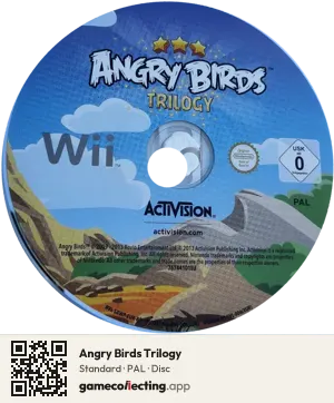 Angry Birds Trilogy Nintendo Wii, PAL disc