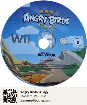 Angry Birds Trilogy Nintendo Wii, PAL disc