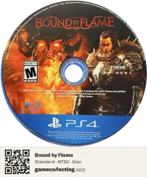 Bound by Flame PlayStation 4, NTSC disc