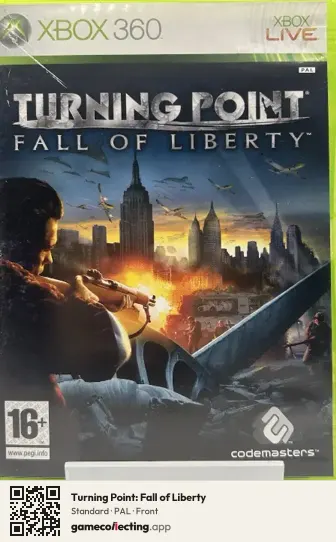 Turning Point: Fall of Liberty Xbox 360, PAL box front