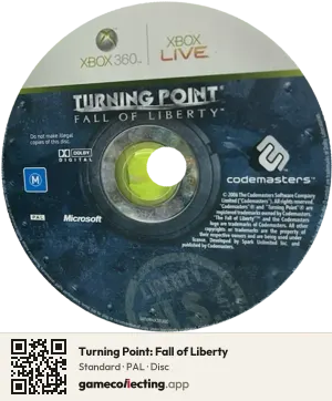Turning Point: Fall of Liberty Xbox 360, PAL disc