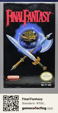 Final Fantasy Nintendo Entertainment System, NTSC cartridge label