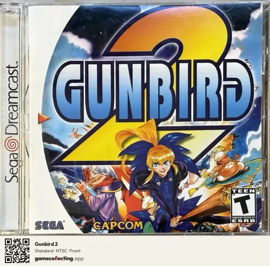 Gunbird 2 Sega Dreamcast, NTSC box front