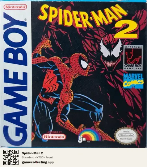 Spider-Man 2 Game Boy, NTSC box front
