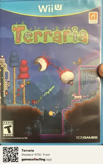 Terraria Nintendo Wii U, NTSC box front