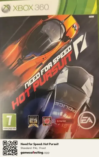 Need for Speed: Hot Pursuit Xbox 360, PAL box front