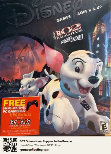 102 Dalmatians: Puppies to the Rescue Computer, NTSC box front