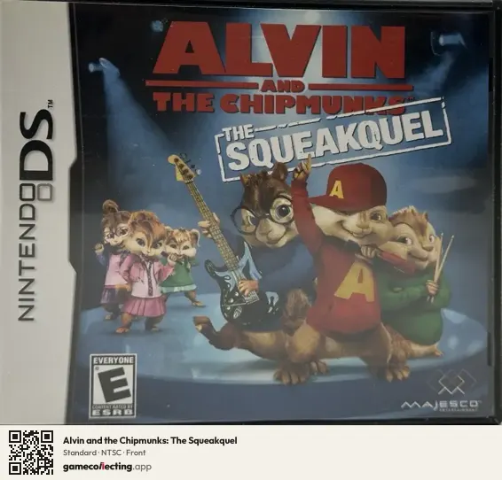 Alvin and the Chipmunks: The Squeakquel Nintendo DS, NTSC box front